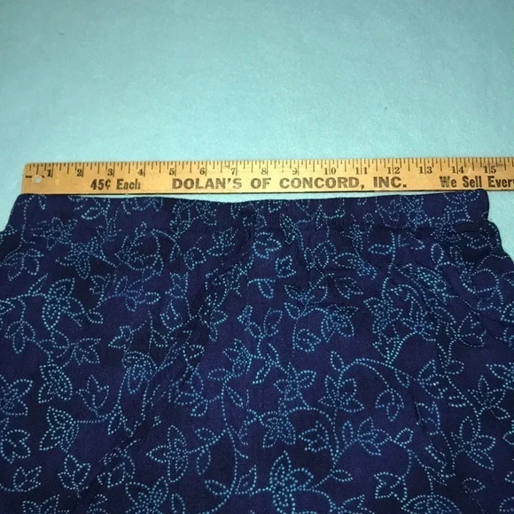 𝅺SHIP N SHORE vintage floral pull on pant elastic waistband art to wear size XL - Picture 6 of 7